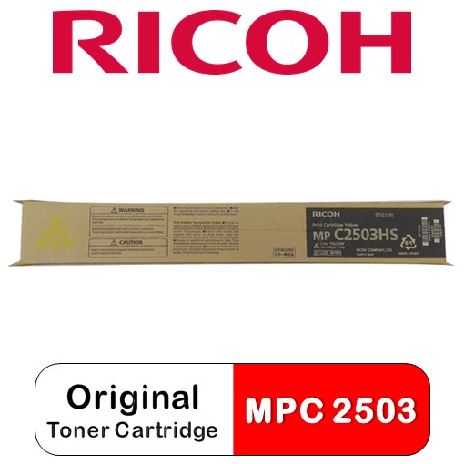 RICOH MP C2503HS Toner Cartridge (Yellow)