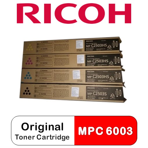 RICOH MP C6003S Toner Cartridge Full Set (CMYK)