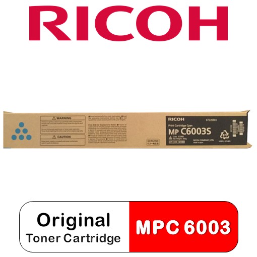 RICOH MP C6003S Toner Cartridge (Cyan)