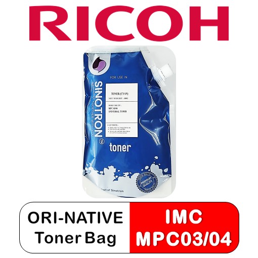 RICOH 330g ORI-Native Toner Bag (Cyan)
